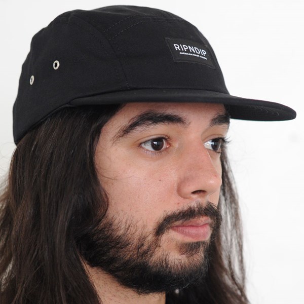 Camp Hat Black In Stock at The Boardr